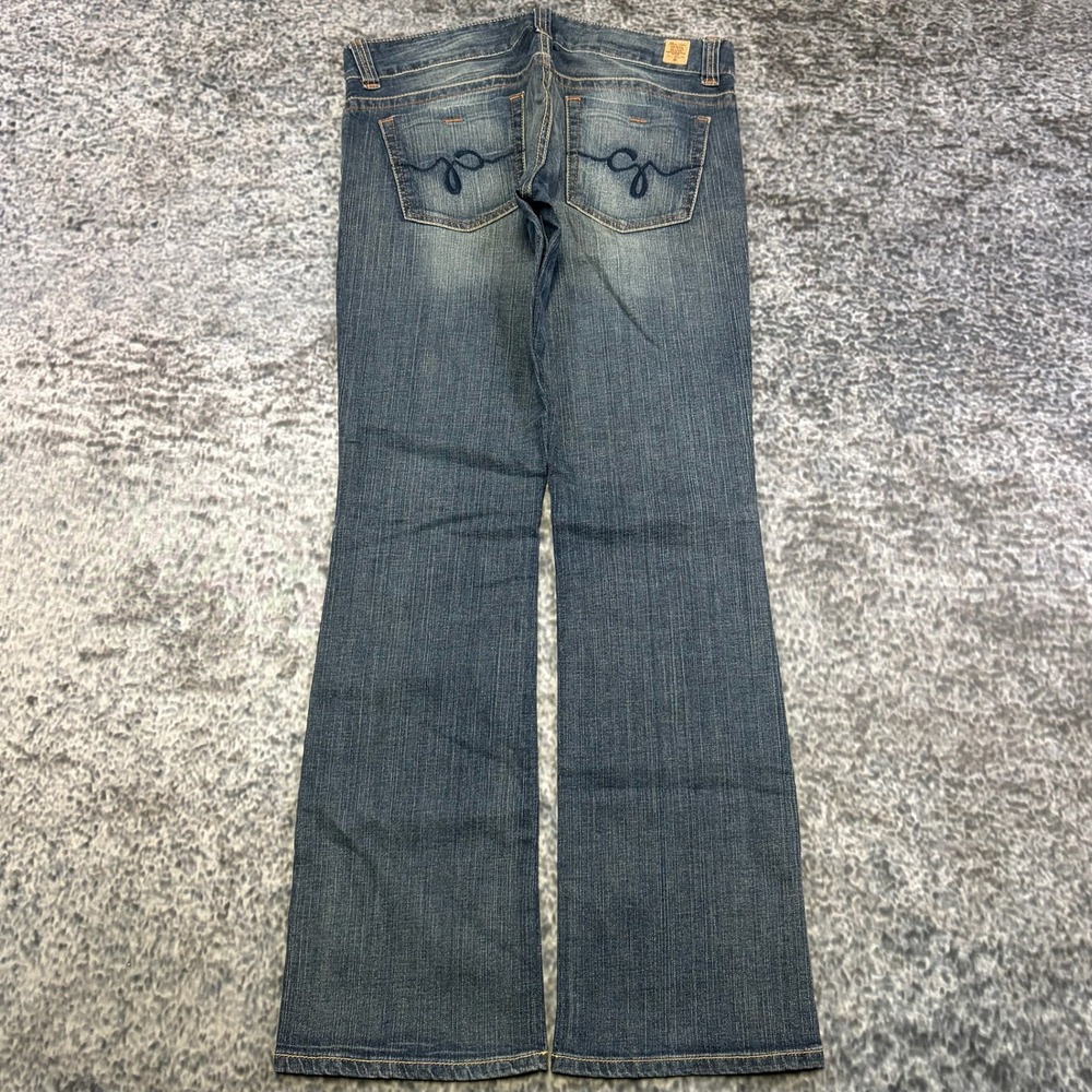 Guess Daredevil Bootcut Jeans Womens 34x33 Blue Medium Wash Low Rise Y2K